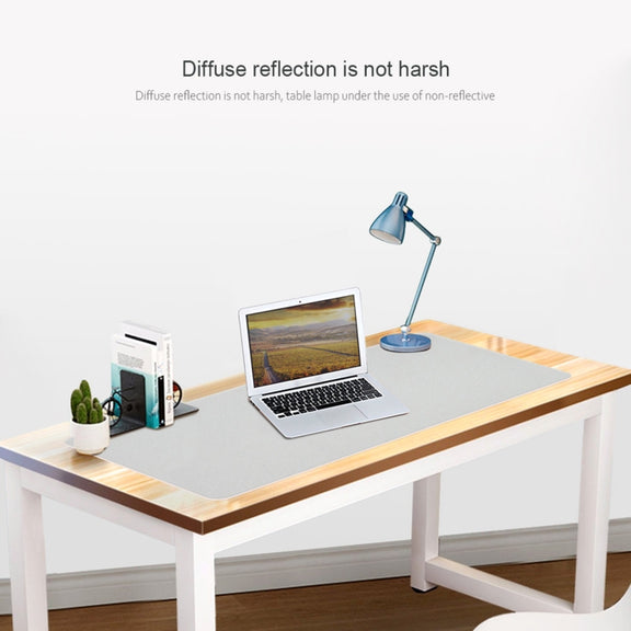 ZD01 Double-sided PU Mouse Pad Table Mat, Size: 90 x 40cm(Pink+Silver)