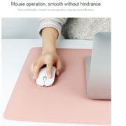 ZD01 Double-sided PU Mouse Pad Table Mat, Size: 90 x 40cm(Pink+Silver)