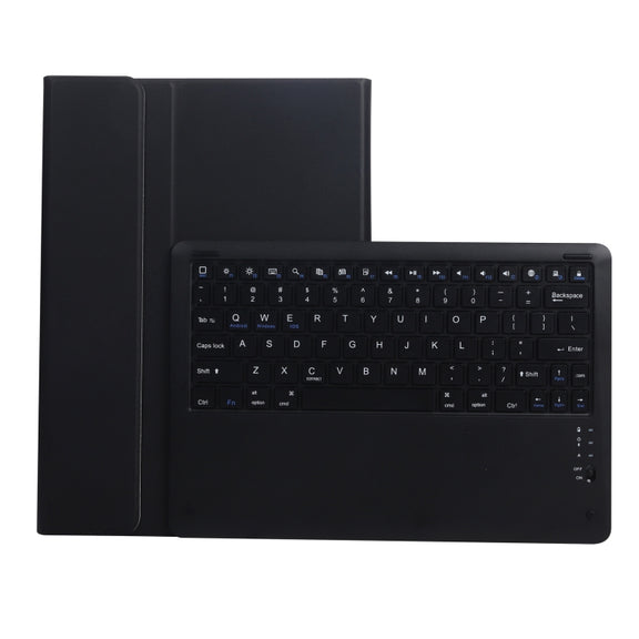 A126 For Huawei MatePad Pro 12.6 2021 Sheep Texture Ultra-thin Bluetooth Keyboard Horizontal Flip Leather Tablet Case with Holder(Black)
