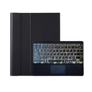 A126-AS For Huawei MatePad Pro 12.6 2021 Sheep Texture Ultra-thin Backlight Bluetooth Keyboard Horizontal Flip Leather Tablet Case with Holder & Touchpad(Black)