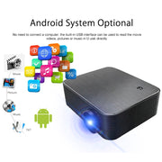 WEJOY L6+ 1920x1080P 200 ANSI Lumens Portable Home Theater LED HD Digital Projector, Android 7.1, 2G+16G, US Plug