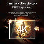 WEJOY Y5 800x480P 80 ANSI Lumens Portable Home Theater LED HD Digital Projector, Android 9.0, 1G+8G, EU Plug