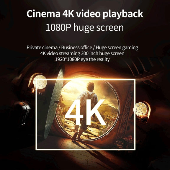 WEJOY Y5 800x480P 80 ANSI Lumens Portable Home Theater LED HD Digital Projector, Android 9.0, 1G+8G, EU Plug