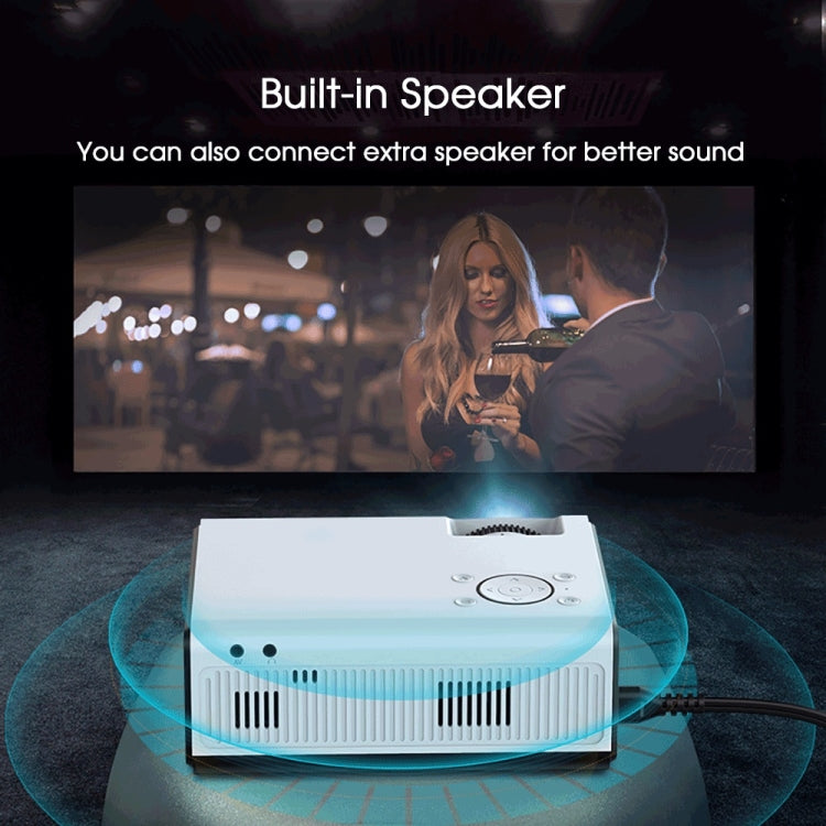 WEJOY Y5 800x480P 80 ANSI Lumens Portable Home Theater LED HD Digital Projector, Android 9.0, 1G+8G, EU Plug