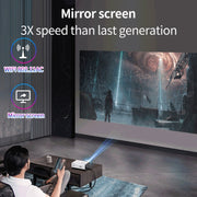 WEJOY Y5 800x480P 80 ANSI Lumens Portable Home Theater LED HD Digital Projector, Android 9.0, 1G+8G, EU Plug