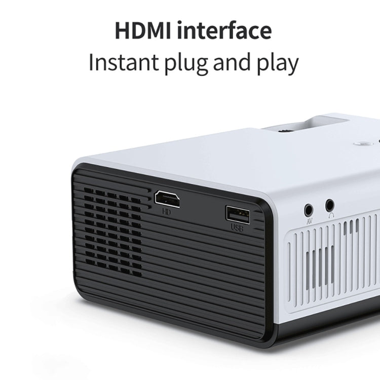 WEJOY Y5 800x480P 80 ANSI Lumens Portable Home Theater LED HD Digital Projector, Android 9.0, 1G+8G, EU Plug