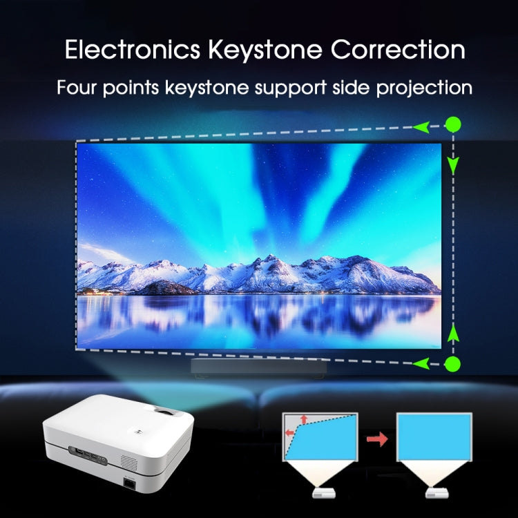 WEJOY L9 1920x1080P 400 ANSI Lumens Portable Home Theater LED HD Digital Projector, Android 6.0, 1G+8G, AU Plug