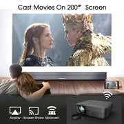 WEJOY L9 1920x1080P 400 ANSI Lumens Portable Home Theater LED HD Digital Projector, Android 6.0, 1G+8G, AU Plug
