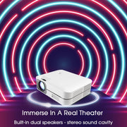 WEJOY L9 1920x1080P 400 ANSI Lumens Portable Home Theater LED HD Digital Projector, Android 6.0, 1G+8G, AU Plug