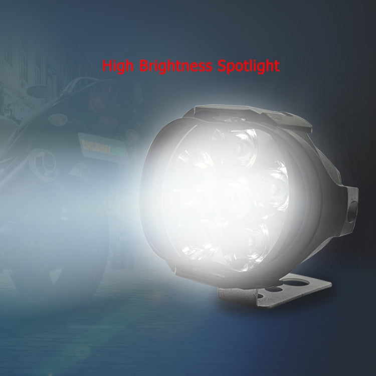 2 PCS L3C 8-85V / 16W / 5000K / 2000LM Motorcycle IP65 Water-resistant External LED Spotlight