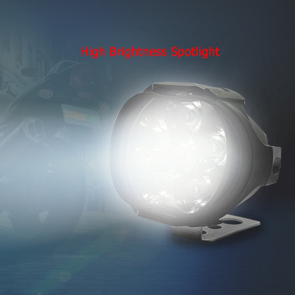 2 PCS L3C 8-85V / 16W / 5000K / 2000LM Motorcycle IP65 Water-resistant External LED Spotlight