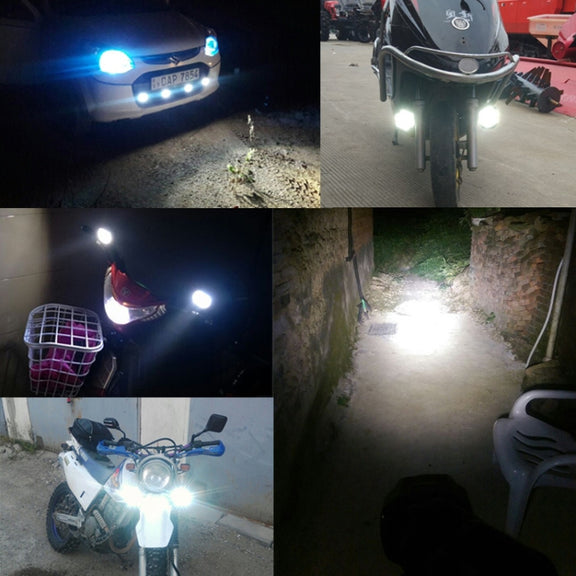 2 PCS L3C 8-85V / 16W / 5000K / 2000LM Motorcycle IP65 Water-resistant External LED Spotlight