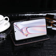 For Blackview A100 idewei Crocodile Texture Horizontal Flip Leather Case with Holder & Card Slots & Wallet(Black)
