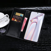 For Blackview A100 idewei Crocodile Texture Horizontal Flip Leather Case with Holder & Card Slots & Wallet(Black)