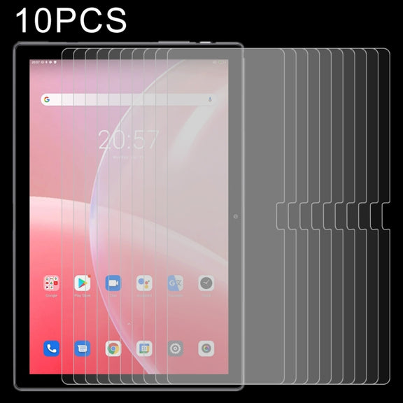 For Blackview Tab 9 4G 10 PCS 0.26mm 9H 2.5D Tempered Glass Film