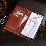 For Blackview A100 idewei Crazy Horse Texture Horizontal Flip Leather Case with Holder & Card Slots & Wallet(White)
