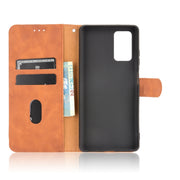 For Blackview A100 Solid Color Skin Feel Magnetic Buckle Horizontal Flip Calf Texture PU Leather Case with Holder & Card Slots & Wallet(Brown)