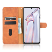 For Blackview A100 Solid Color Skin Feel Magnetic Buckle Horizontal Flip Calf Texture PU Leather Case with Holder & Card Slots & Wallet(Brown)