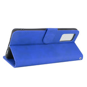 For Blackview A100 Solid Color Skin Feel Magnetic Buckle Horizontal Flip Calf Texture PU Leather Case with Holder & Card Slots & Wallet(Blue)