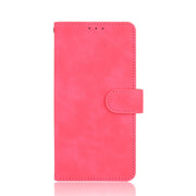 For Blackview A100 Solid Color Skin Feel Magnetic Buckle Horizontal Flip Calf Texture PU Leather Case with Holder & Card Slots & Wallet(Rose Red)