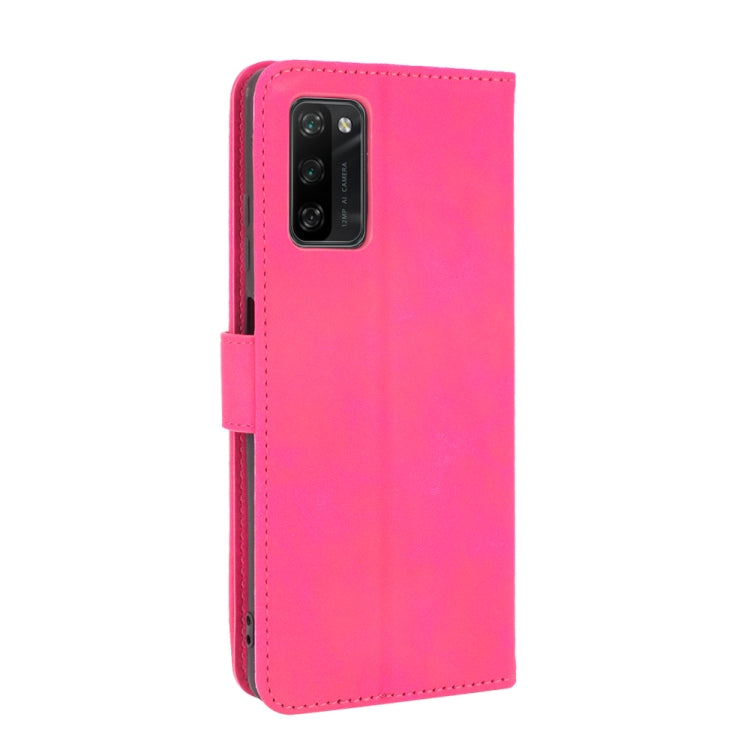 For Blackview A100 Solid Color Skin Feel Magnetic Buckle Horizontal Flip Calf Texture PU Leather Case with Holder & Card Slots & Wallet(Rose Red)