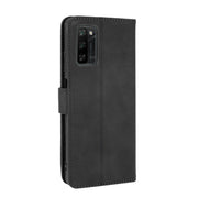 For Blackview A100 Solid Color Skin Feel Magnetic Buckle Horizontal Flip Calf Texture PU Leather Case with Holder & Card Slots & Wallet(Black)