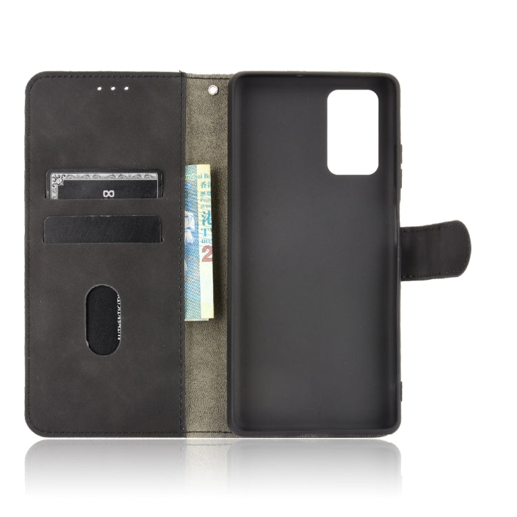 For Blackview A100 Solid Color Skin Feel Magnetic Buckle Horizontal Flip Calf Texture PU Leather Case with Holder & Card Slots & Wallet(Black)