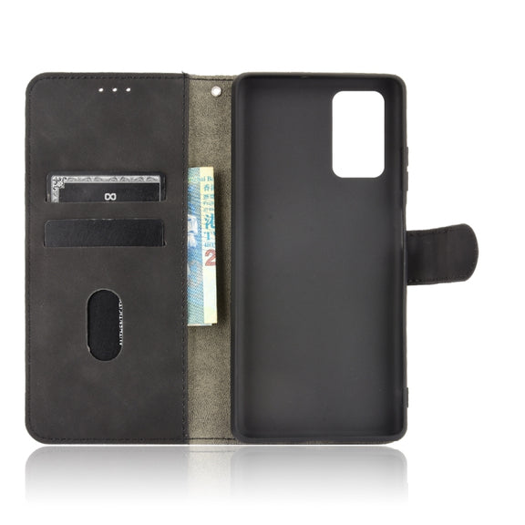 For Blackview A100 Solid Color Skin Feel Magnetic Buckle Horizontal Flip Calf Texture PU Leather Case with Holder & Card Slots & Wallet(Black)
