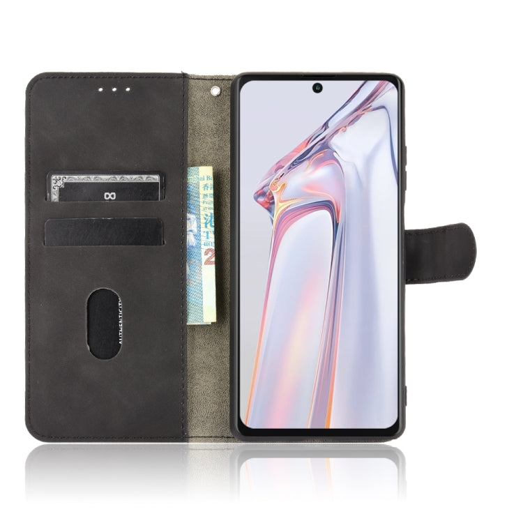 For Blackview A100 Solid Color Skin Feel Magnetic Buckle Horizontal Flip Calf Texture PU Leather Case with Holder & Card Slots & Wallet(Black)