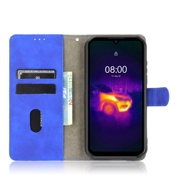 For Ulefone Armor 11T 5G Solid Color Skin Feel Magnetic Buckle Horizontal Flip Calf Texture PU Leather Case with Holder & Card Slots & Wallet(Blue)