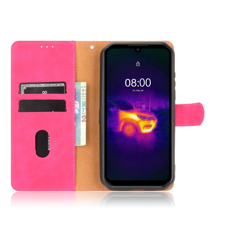 For Ulefone Armor 11T 5G Solid Color Skin Feel Magnetic Buckle Horizontal Flip Calf Texture PU Leather Case with Holder & Card Slots & Wallet(Rose Red)