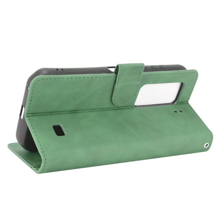 For Ulefone Armor 11T 5G Solid Color Skin Feel Magnetic Buckle Horizontal Flip Calf Texture PU Leather Case with Holder & Card Slots & Wallet(Green)
