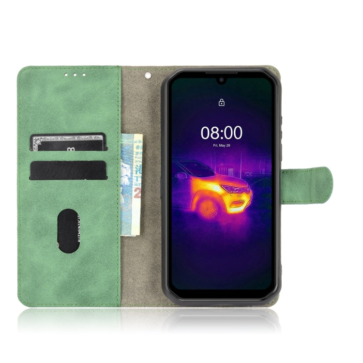 For Ulefone Armor 11T 5G Solid Color Skin Feel Magnetic Buckle Horizontal Flip Calf Texture PU Leather Case with Holder & Card Slots & Wallet(Green)
