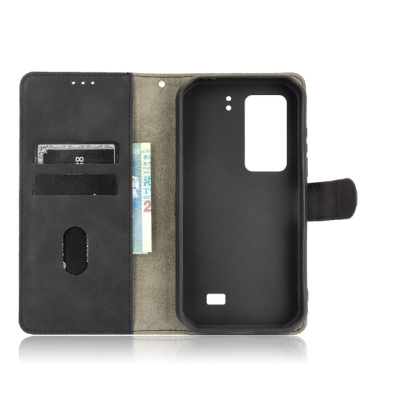 For Ulefone Armor 11T 5G Solid Color Skin Feel Magnetic Buckle Horizontal Flip Calf Texture PU Leather Case with Holder & Card Slots & Wallet(Black)
