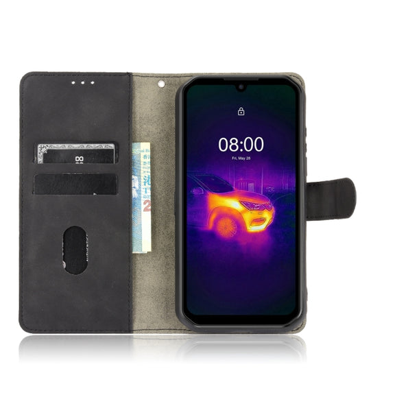 For Ulefone Armor 11T 5G Solid Color Skin Feel Magnetic Buckle Horizontal Flip Calf Texture PU Leather Case with Holder & Card Slots & Wallet(Black)