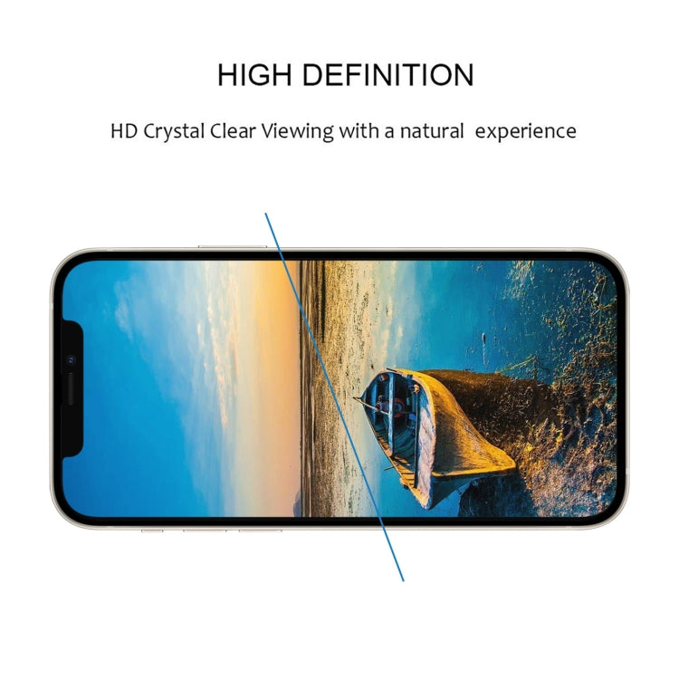 For iPhone 16e / 13 / 13 Pro Full Glue Full Screen Tempered Glass Film