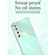 For Huawei nova 7 5G XINLI Straight Edge 6D Electroplate TPU Phone Case with Ring Holder(Black)