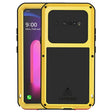 For LG V60 ThinQ 5G LOVE MEI Metal Shockproof Waterproof Dustproof Protective Case with Glass(Yellow) - free shipping - PMC TechLife - Order now!