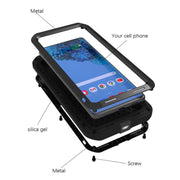 For Samsung Galaxy S21 Ultra 5G LOVE MEI Metal Shockproof Water-resistant Dustproof Protective Case without Glass(Yellow)