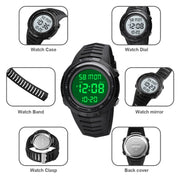 SKMEI 1632 Dual Time Display Luminous Electronic Watch, Support Alarm Clock(Golden White)