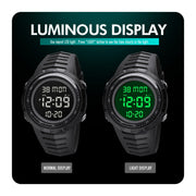 SKMEI 1632 Dual Time Display Luminous Electronic Watch, Support Alarm Clock(Golden White)