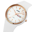SKMEI 1747 Simple Bar scale Dial Silicone Strap Quartz Watch for Ladies(White) - free shipping - PMC TechLife - Order now!