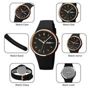 SKMEI 1747 Simple Bar scale Dial Silicone Strap Quartz Watch for Ladies(White)