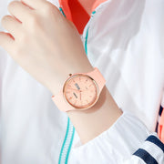 SKMEI 1747 Simple Bar scale Dial Silicone Strap Quartz Watch for Ladies(Black)