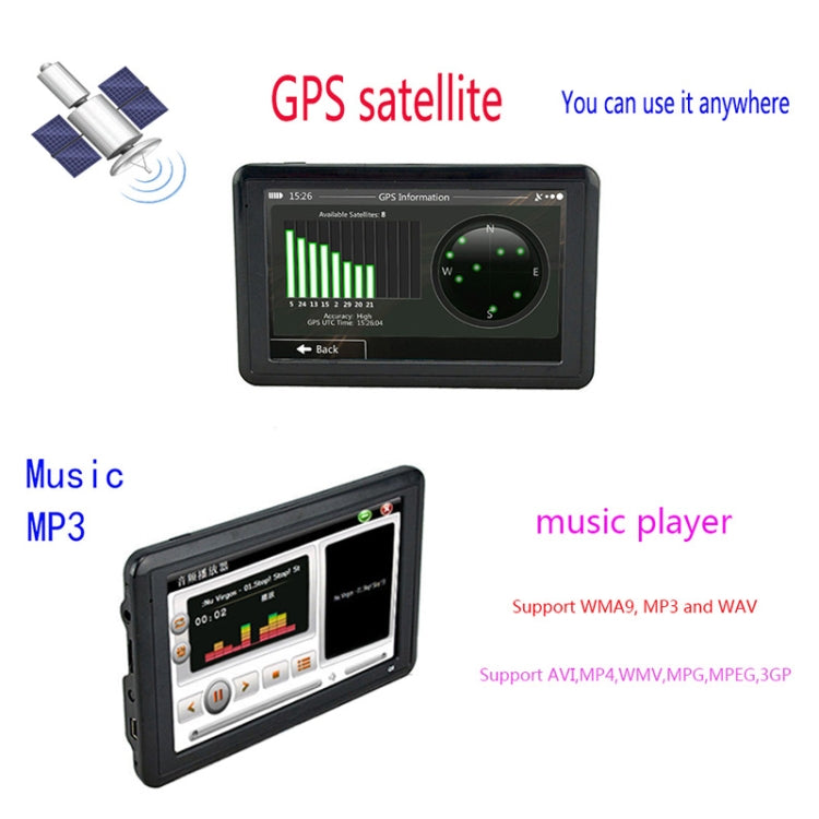Q5 Car 5 inch HD TFT Touch Screen GPS Navigator Support TF Card / MP3 / FM Transmitter, Specification:Australia Map