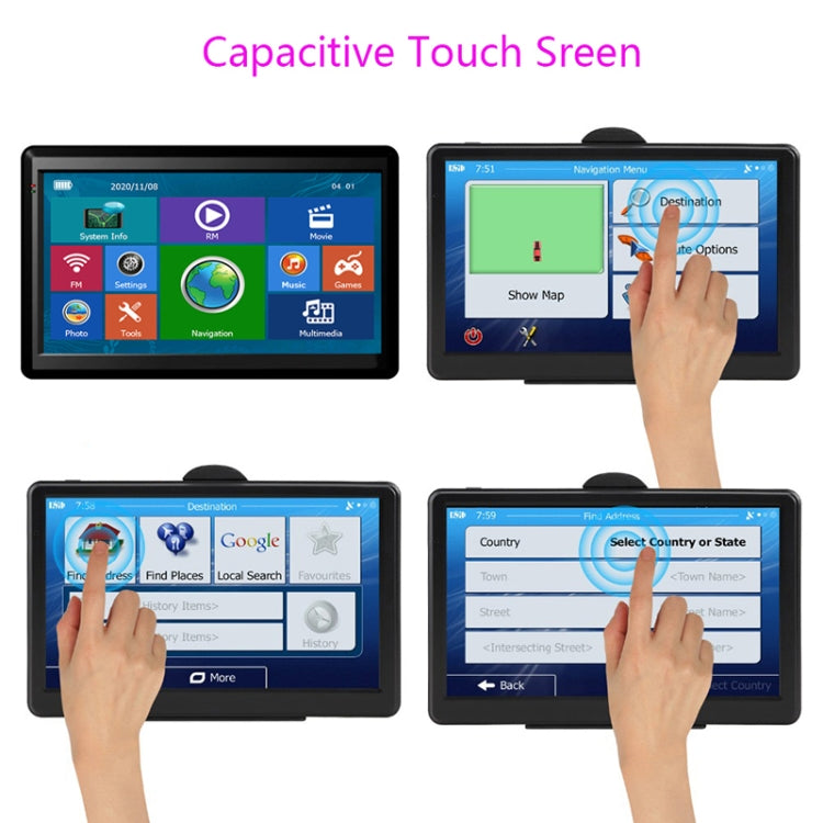 7 inch Car GPS Navigator 8G+256M Capacitive Screen High Configuration, Specification:Middle East Map