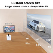 WEJOY Y2 1920x1080P 100 ANSI Lumens Portable Home Theater LED HD Digital Projector, Touch Control Version, Android 9.0, 2G+16G, EU Plug