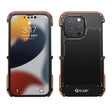 For iPhone 13 Pro Max R-JUST Ironwood Man Shockproof Metal + Wood Bumper Protective Case - free shipping - PMC TechLife - Order now!