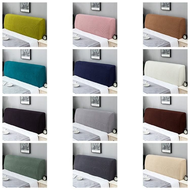 Polar Fleece Elastic Full Covered Headboard Dust Cover, Size:220cm(Pink)