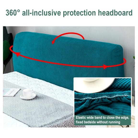 Polar Fleece Elastic Full Covered Headboard Dust Cover, Size:220cm(Pink)